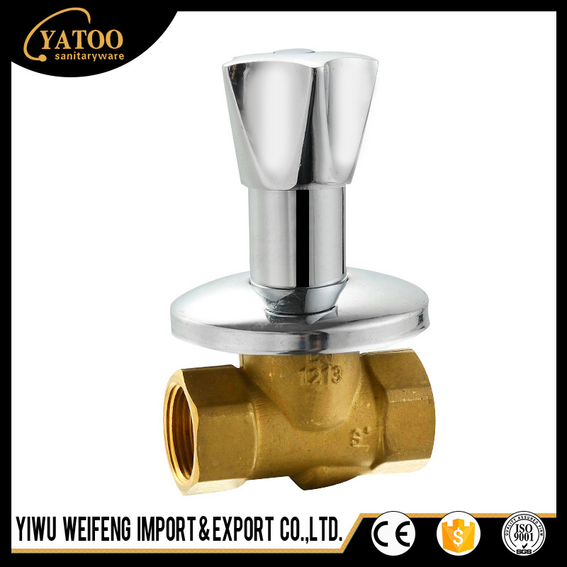 Factory direct sales of the two types of black brass manual manual thread one-way stop valve