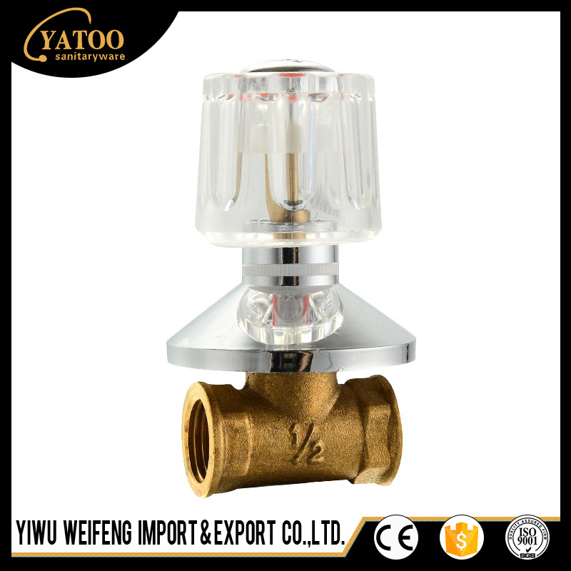 Factory direct sales of the two types of black brass manual manual thread one-way stop valve