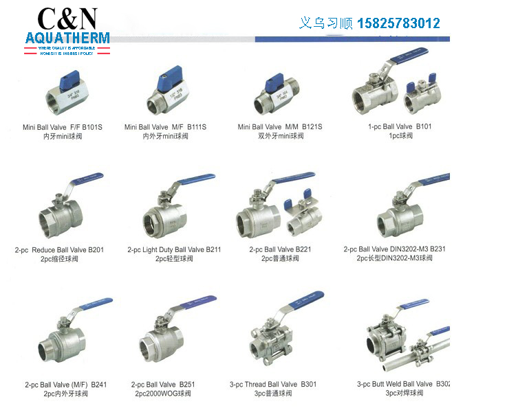 Stainless steel two piece ball valve