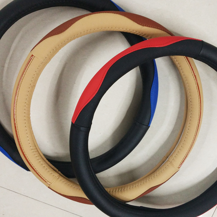 2015 car leather Steering wheel covers