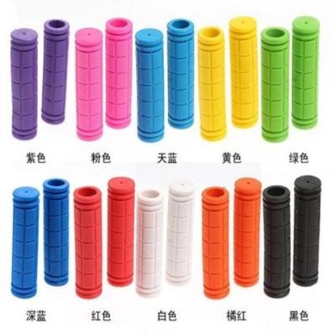 Bicycle Color Steering Wheel Cover Rubber Shockproof Non-Slip Steering Wheel Cover Fixed Gear Bicycle Fixture and Fitting Bicycle Handle Cover