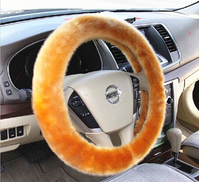High density sheep shearing car to set up a set of environmental protection winter car steering wheel cover