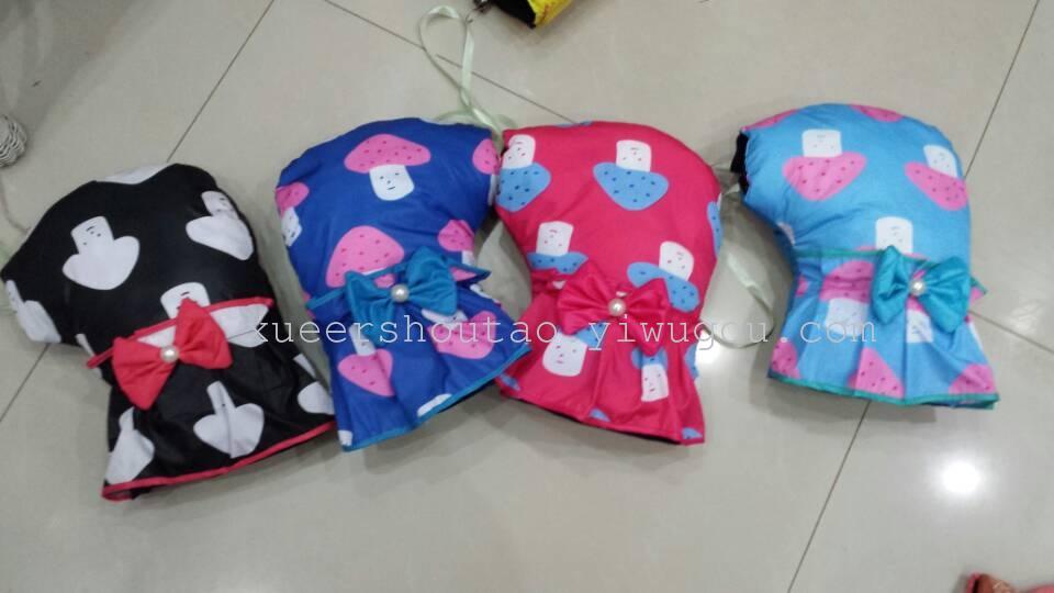 Mushroom bow Lace Gloves electric car steering wheel covers
