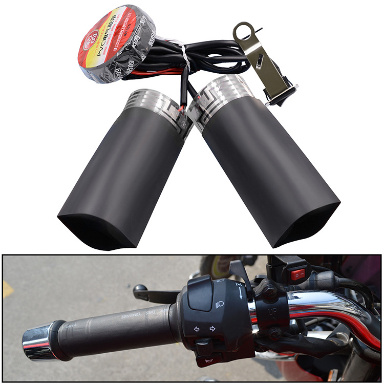 Motorcycle Handle Heating Steering Wheel Cover 12V Electric Handle Battery Car Heating Handle Cover Heating Bands 12V