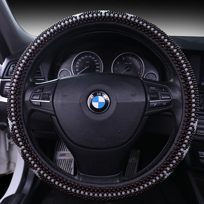 Car Steering Wheel Cover Wooden Bead Series Steering Wheel Cover