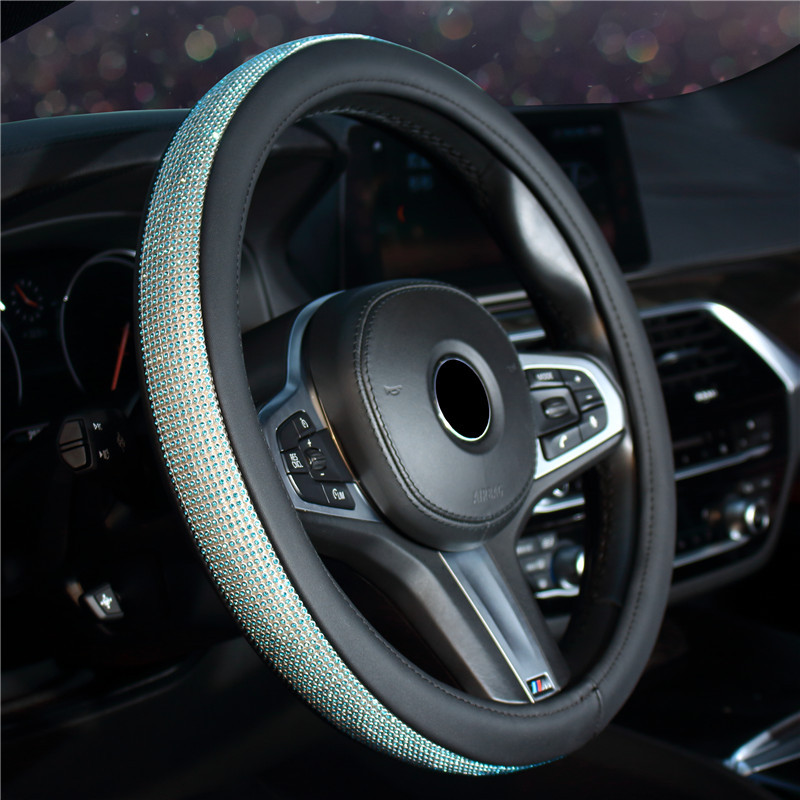 Wheel Cover Car Steering Wheel Cover Car Fashion Ladies Interior Decoration Supplies Crystal Steering Wheel Cover