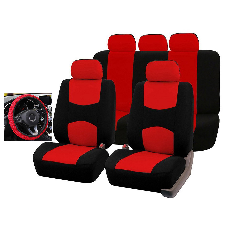 EBay Amazon Wish Foreign Trade Car Seat Cover Seat Cover Sandwich Steering Wheel Cover Car