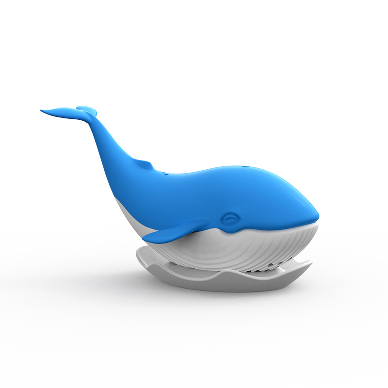  Fulian Whale Tea Making Device Tea Bag Silicone Whale Tea Bag Tea Filter Travel Tea Strainer Tea Set