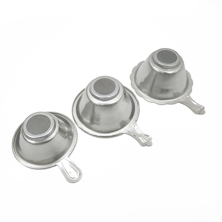 Kung Fu Tea Set Accessories Large Non-Magnetic Lace Stainless Steel Tea Strainer Tea Filter Tea Artifact Tea Filter