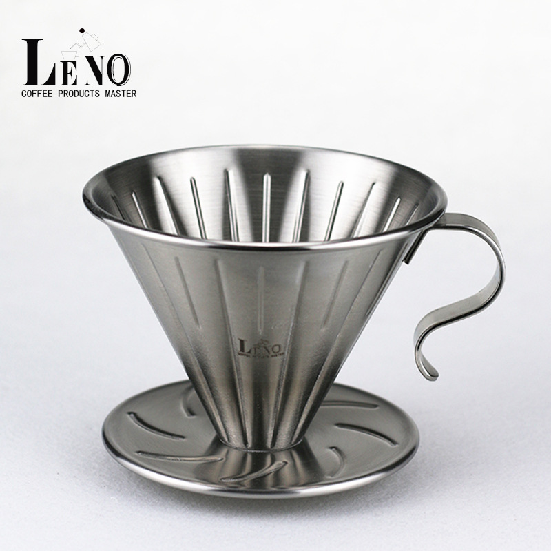 Coffee Filter Cup 304 Thickened Stainless Steel Drip Type VShaped Coffee Coffee Dripper Coffee Appliance Accessories