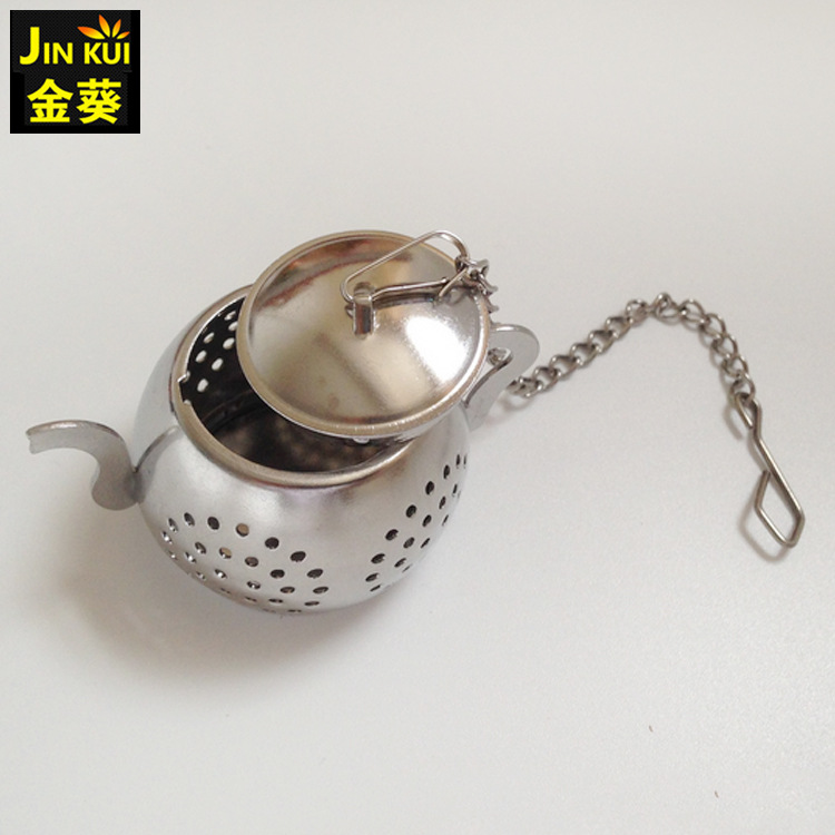 Hardware Products Factory Wholesale Creative Teapot 304-Shaped Tea Filter Tea Stainless Steel Strainer Tea Filter Spot