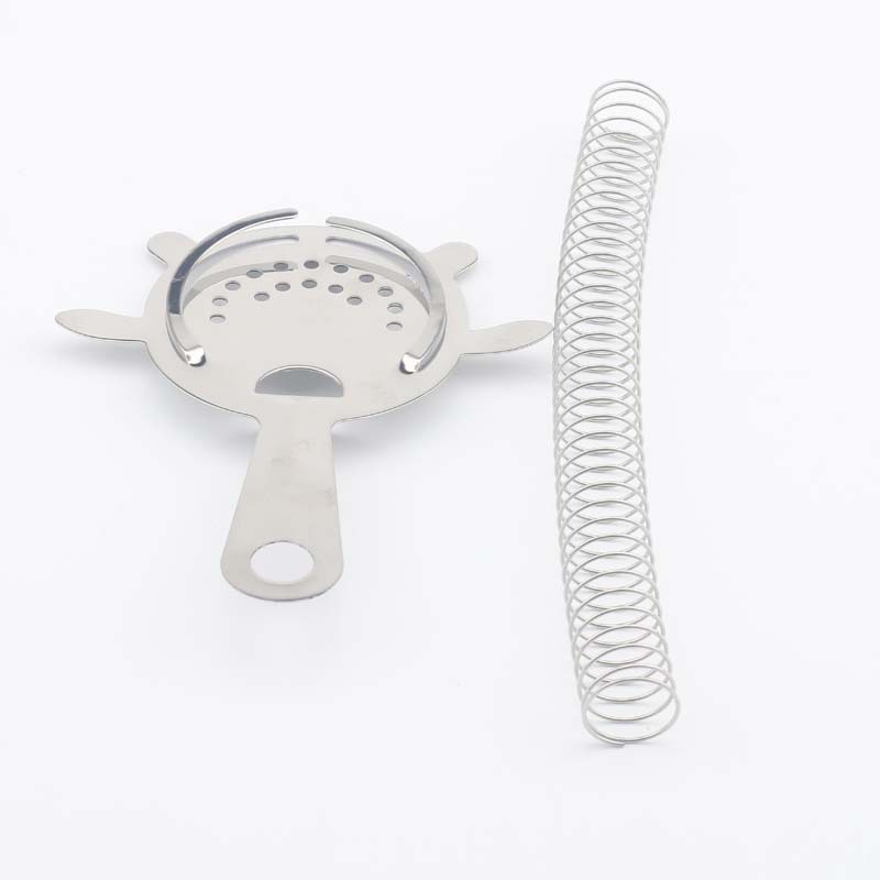 Hot Selling Style Stainless Steel Ice Filter FourCorner Strainer Cocktail Shaker Ice Strainer Cocktail Filter