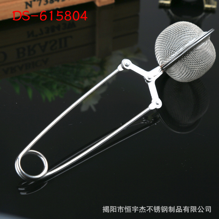 Stainless Steel Handle Tea Ball Tea Filter Tea Filter Tea Strainer Handle Seasoning Ball 4.5C Stainless Steel Tableware