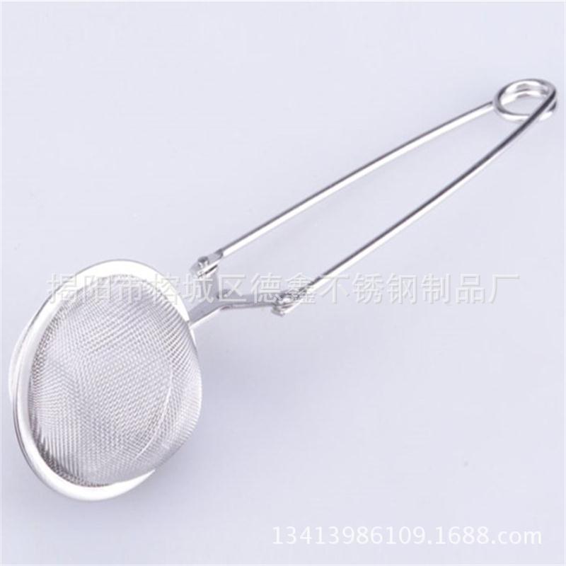 2019 New 304 Stainless Steel Handle Clip Tea Ball Tea Filter Tea Filter Tea Filter Odorless Tea Making Device Whole
