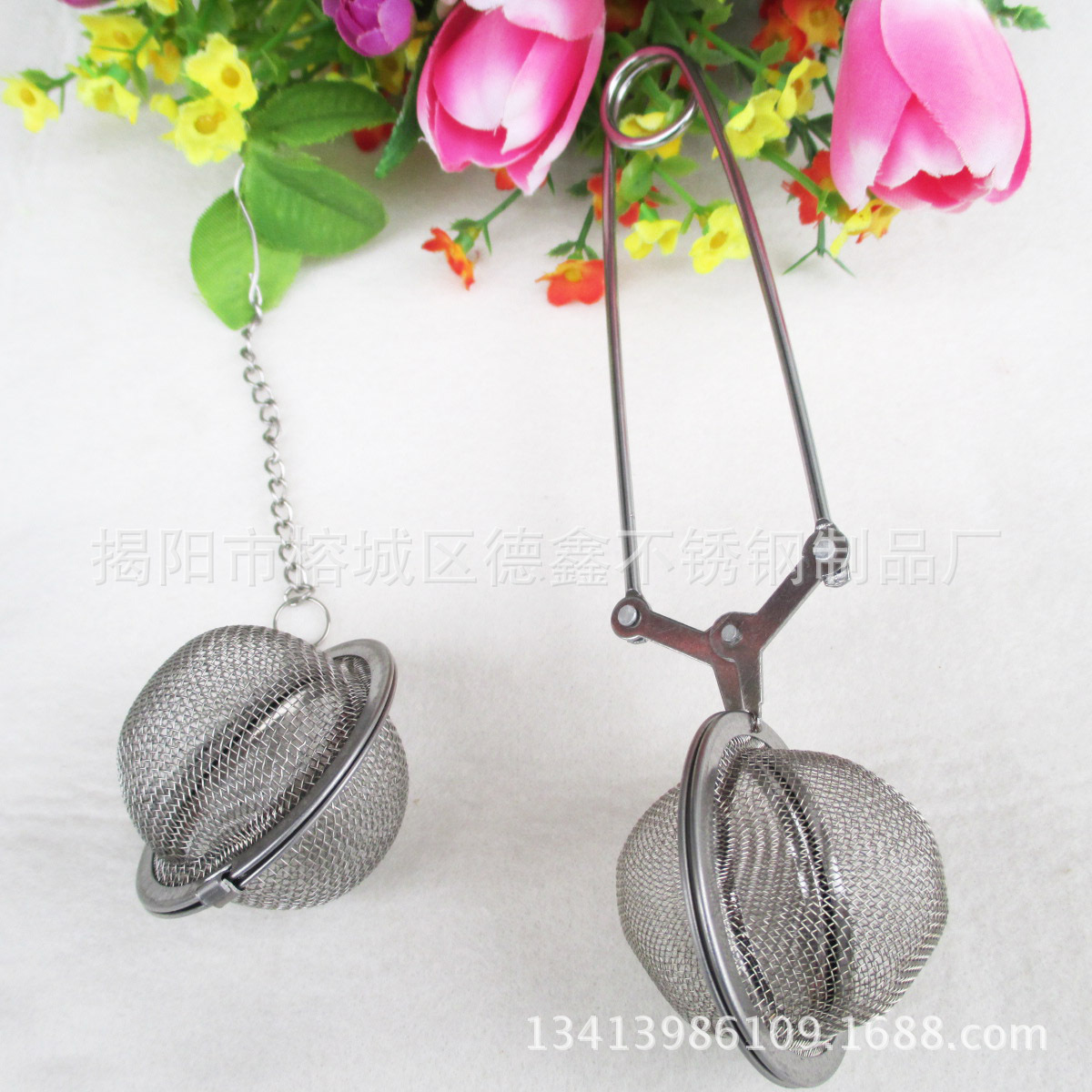 2019 New 304 Stainless Steel Handle Clip Tea Ball Tea Filter Tea Filter Tea Filter Odorless Tea Making Device Whole