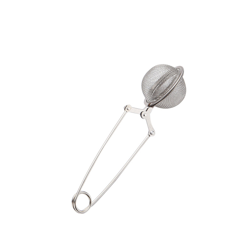 Stainless Steel Line Handle Tea Ball Tea Filter Tea Filter Tea Strainer Handle Seasoning Ball Immersion Device Wholesale
