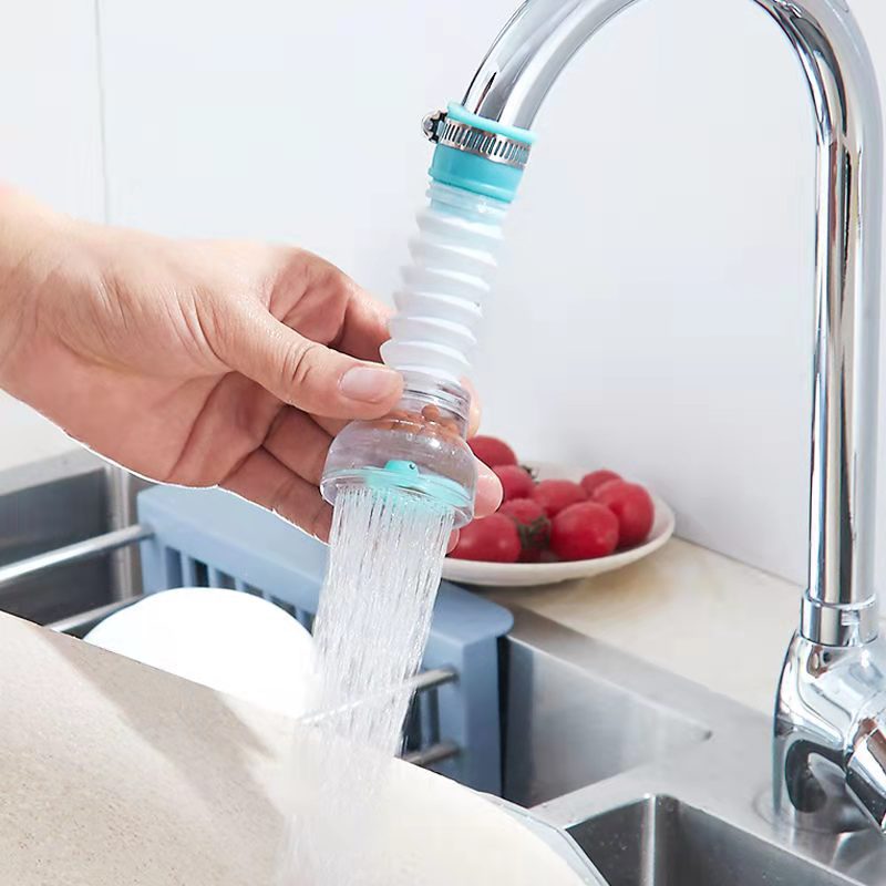 Kitchen Faucet Filter Telescopic Nozzle Tap Water Filter Rotary Splash Proof Shower Household Water Saving Device