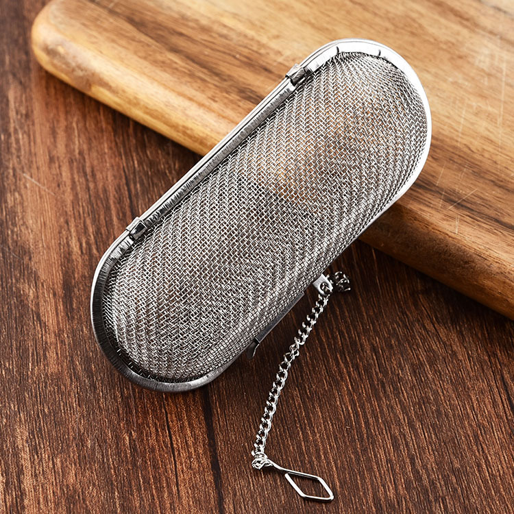 Steel Tea Filter Soup Bases Bag Filter Tea Making Device Creative Long Tea Compartment Tea Ball Large Flavor Treasure