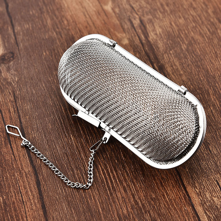 Steel Tea Filter Soup Bases Bag Filter Tea Making Device Creative Long Tea Compartment Tea Ball Large Flavor Treasure