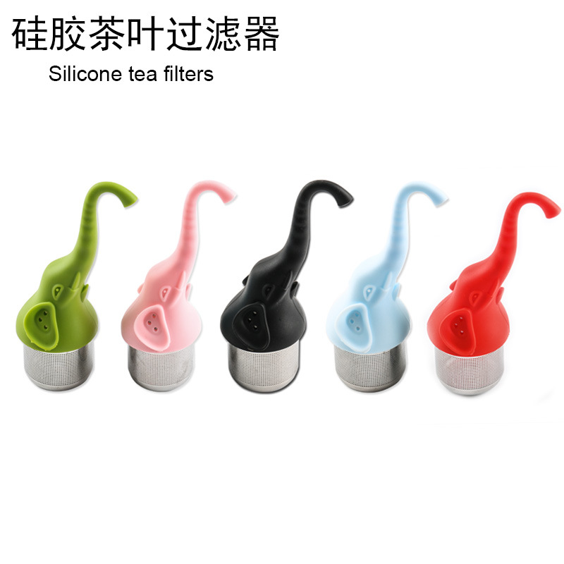 Stock Elephant Silica Gel Tea Hold Creative Tea Filter Tea Utensils Tea Strainer Does Not Stainless Steel Tea Strainers