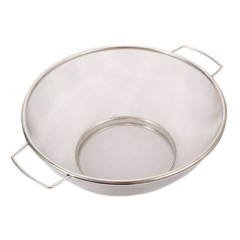 vegetable and fruit basket washing asphalt sieve rice filter basket double ear handle vegetable basket manufacturer