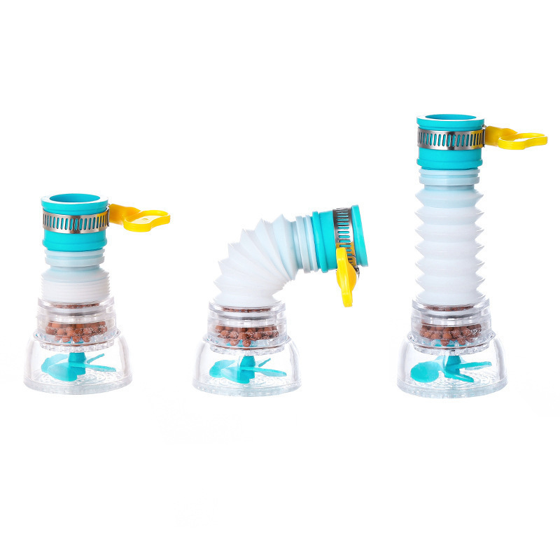 Water Drainer Extendable Maifan Stone Filtering Shower Head Household Kitchen AntiSpill Water Filter Water Purifier