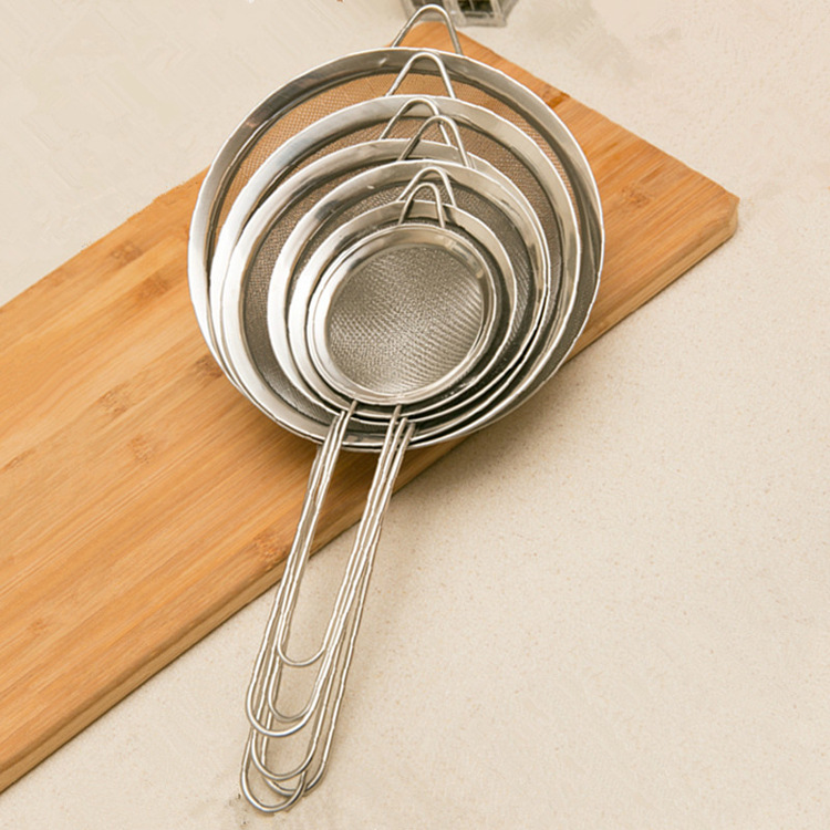 Oil Filter Kitchen Oil Fishing Bird&#039;s Nest Colander Soy Milk Filter Spoon 201 Stainless Steel Escape Net Flour Sieve