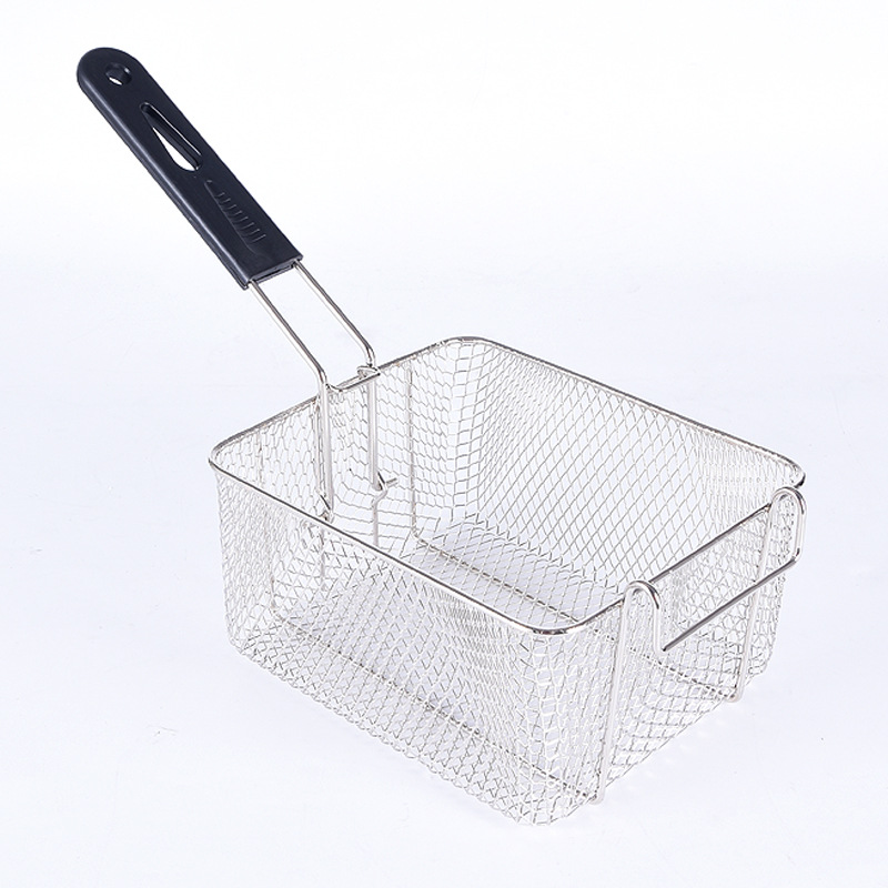 Sieve Fried Mesh Screen Frying Basket Electric Fryer Baskets Frying Basket Deep Frying Pan Square Oil Filter Screen