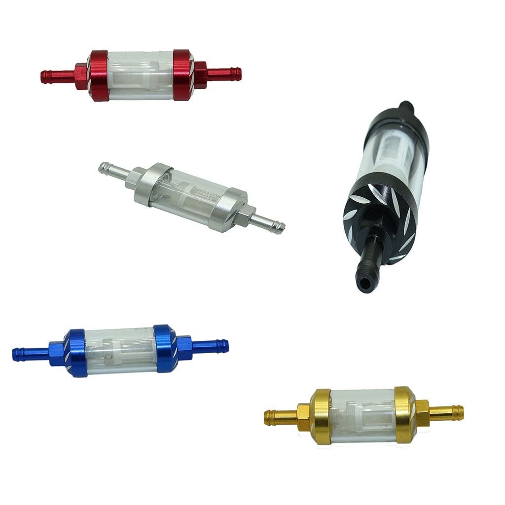 Motorcycle Modified Metal Oil Filter Gasoline Filter Filter Detachable Transparent Glass Gasoline Filter
