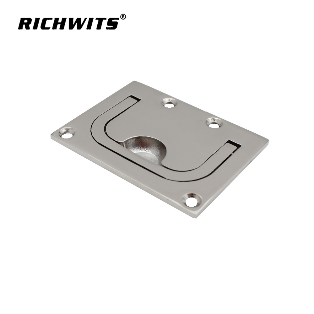Richwits Stainless Steel Square Floor Buckle Deck Cover Handle Floor Lock