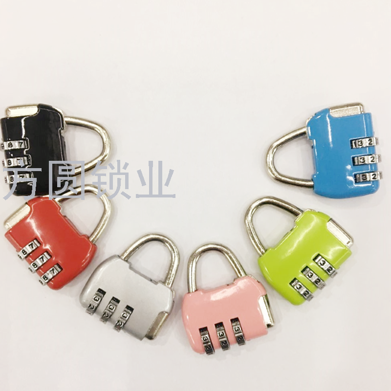 Fangyuan lock small password lock backpack anti-theft lock color password padlock gym cabinet lock