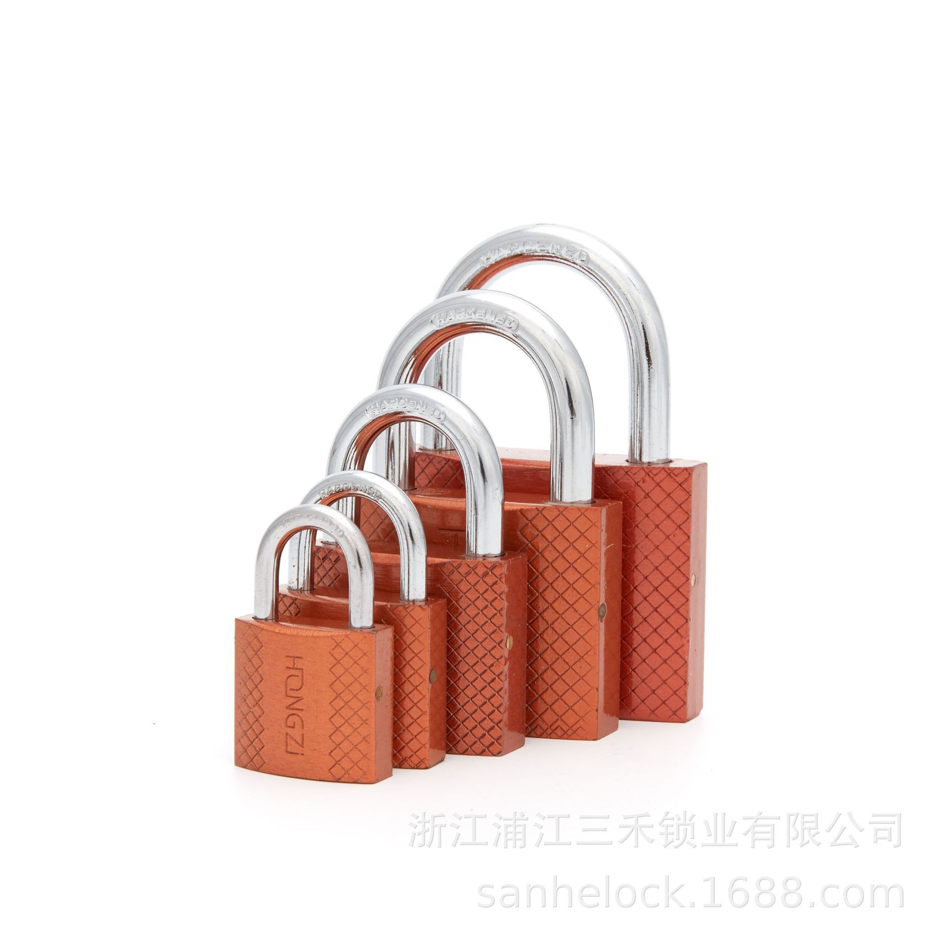 Lock Padlock Iron Padlock Bronze Red Pikestaff Lock Household Cabinet Padlock Dormitory Iron Padlock Open Su