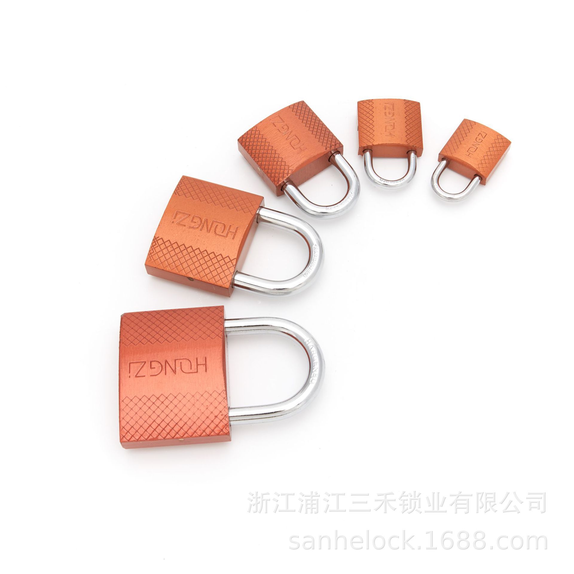 Lock Padlock Iron Padlock Bronze Red Pikestaff Lock Household Cabinet Padlock Dormitory Iron Padlock Open Su