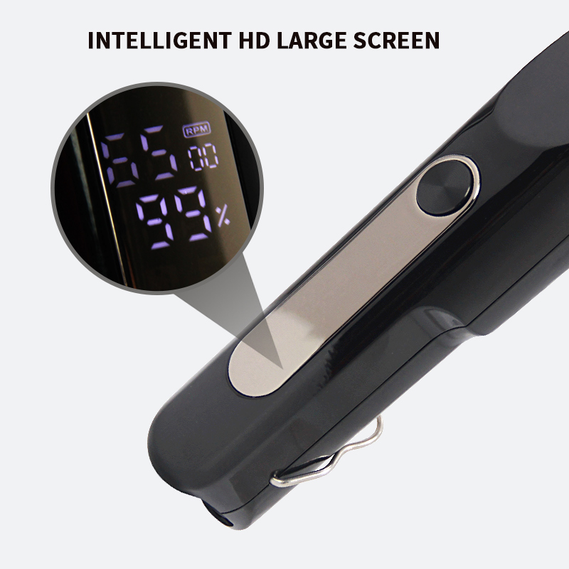 Linlu LR-716 HD Large Screen Display Hair Clipper Long Endurance R-Shaped Cutter Head One-Click Switch Men &#039;S Hair 