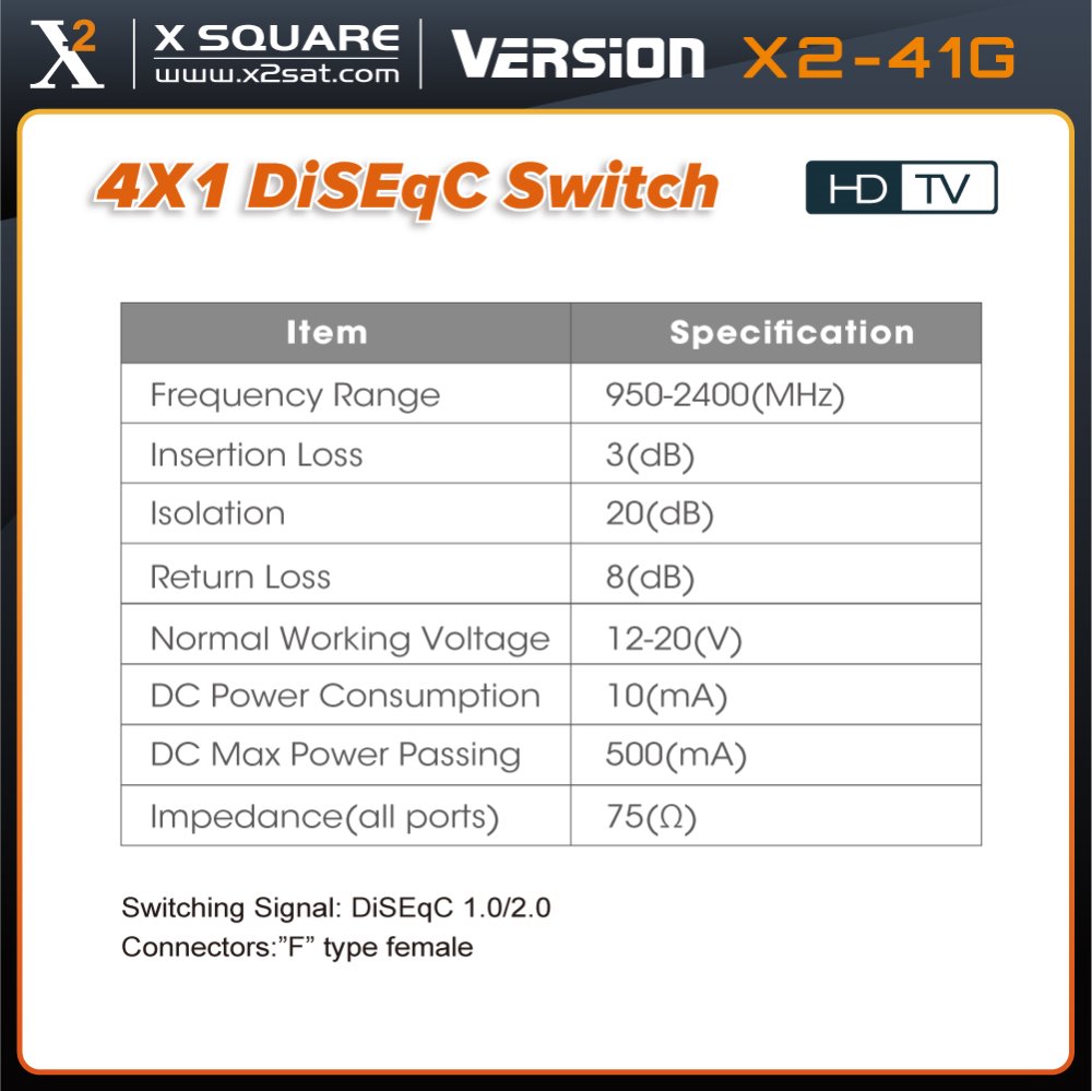 4X1 DISEQC SWITCH SAME QUALITY