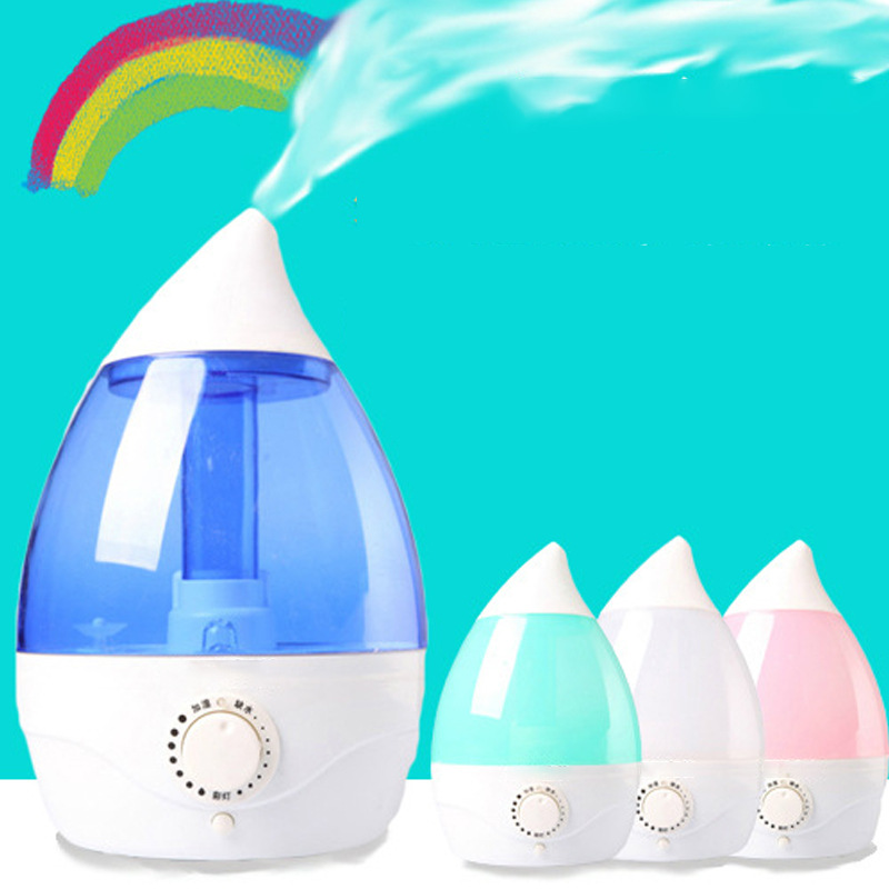 Factory Direct Sales Independent Switch with Colorful Night Lamp Air Humidifier Desktop Mute Wholesale OEM Customization