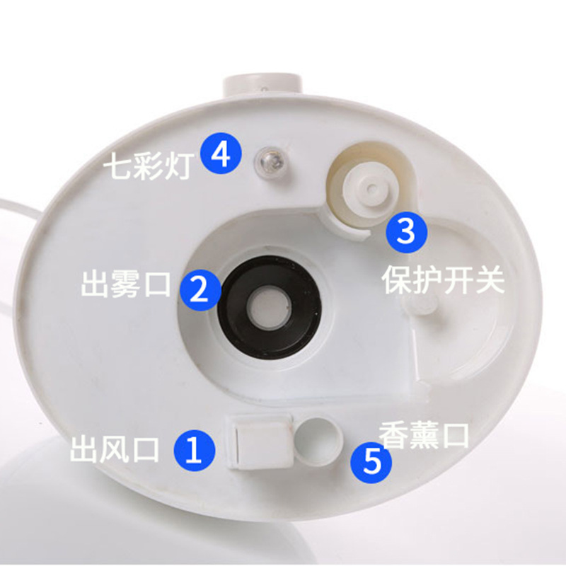 Factory Direct Sales Independent Switch with Colorful Night Lamp Air Humidifier Desktop Mute Wholesale OEM Customization