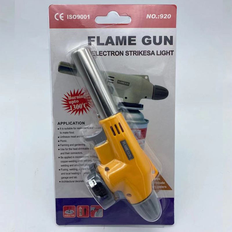 Outdoor Barbecue Kitchen Baking Igniter Card Type Gas Flame Gun Flame Gun Ceramic Core Spray Gun Small Welding Torches Manufacturer