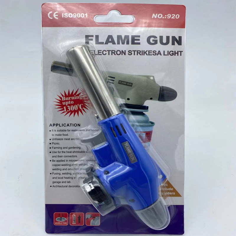 Outdoor Barbecue Kitchen Baking Igniter Card Type Gas Flame Gun Flame Gun Ceramic Core Spray Gun Small Welding Torches Manufacturer