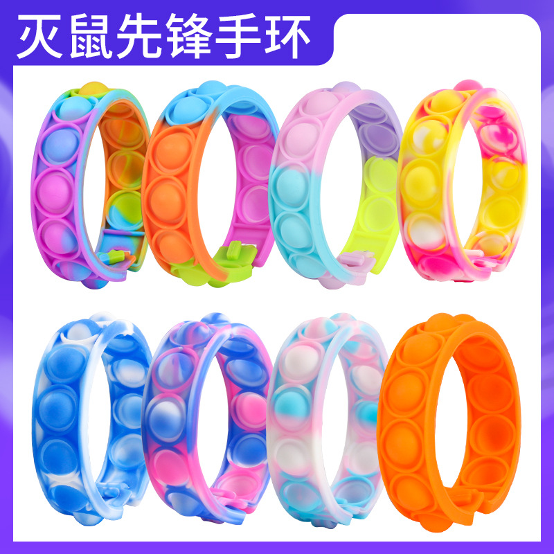 New Mouse Killer Pioneer Bracelet Bubble Bracelet Puzzle Pressure Relief Decompression Finger Music Silicone Bracelet Toy