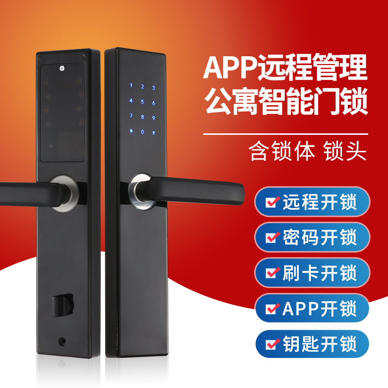 App Remote Management Apartment Smart Door Lock Household Anti-Theft Door Password Lock Hotel Electric Door Lock