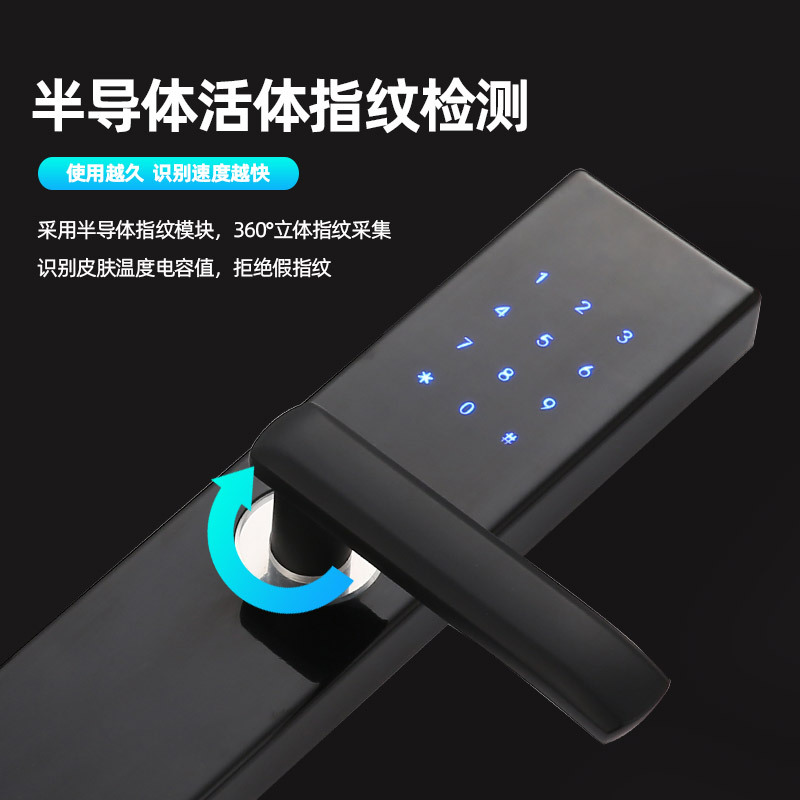App Remote Management Apartment Smart Door Lock Household Anti-Theft Door Password Lock Hotel Electric Door Lock