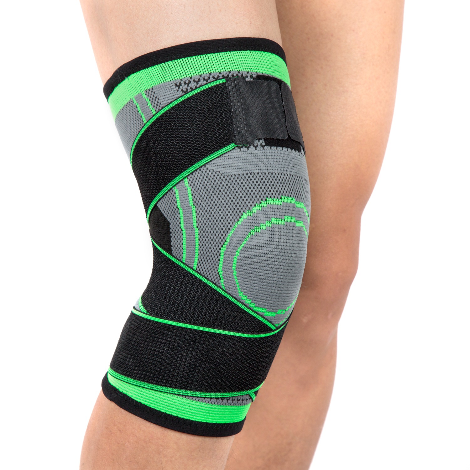 Amazon Summer Outdoor Knitted Sports Kneecaps Fitness Running Bandage Pressure Knee Pad Cycling Protective Gear Manufacturer