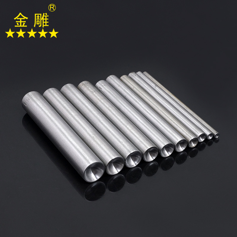 DIY Leather Punching Rivet Punching Cap Nail Hand Tapping Tool Mushroom Cap Nail Hand Pressure Installation Mold