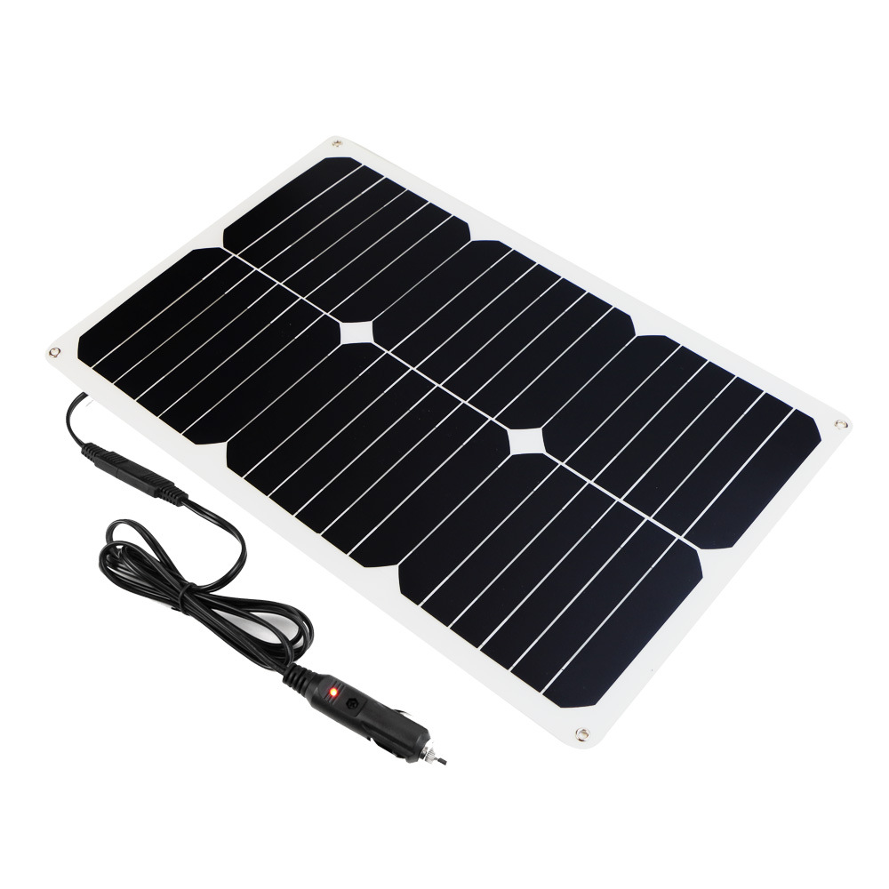 Car battery solar charger imported high efficiency solar panel charged with 12V battery