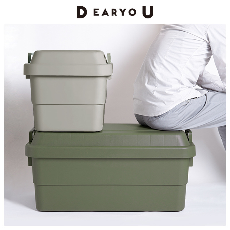 RISU Japanese Imported Storage Box Outdoor Large Camping Picnic Storage Box Storage Box Car Trunk