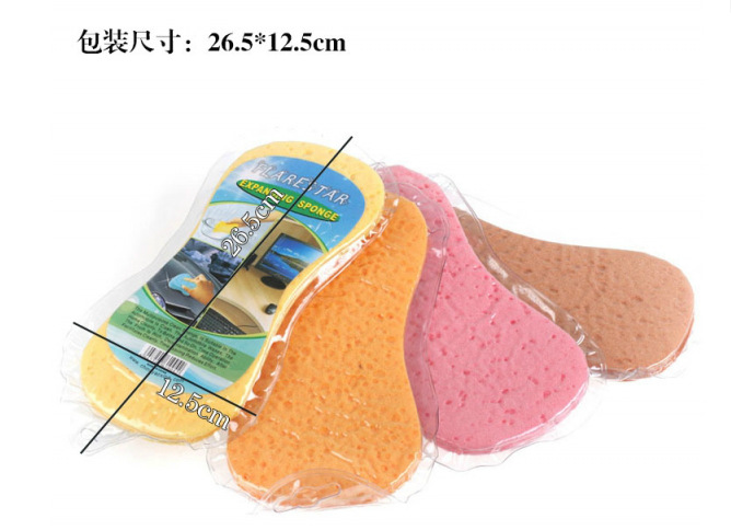 Car Sponge 8 Words Large Compressed Sponge Honeycomb Car Sponge Car Beauty Waxing