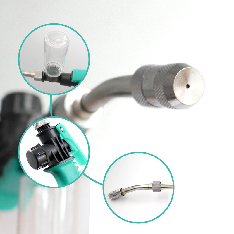 Gun Car Beauty Wax Water Spray Pistol Adjustable Stainless Steel Air Conditioning Household Appliances Cleaning Gun