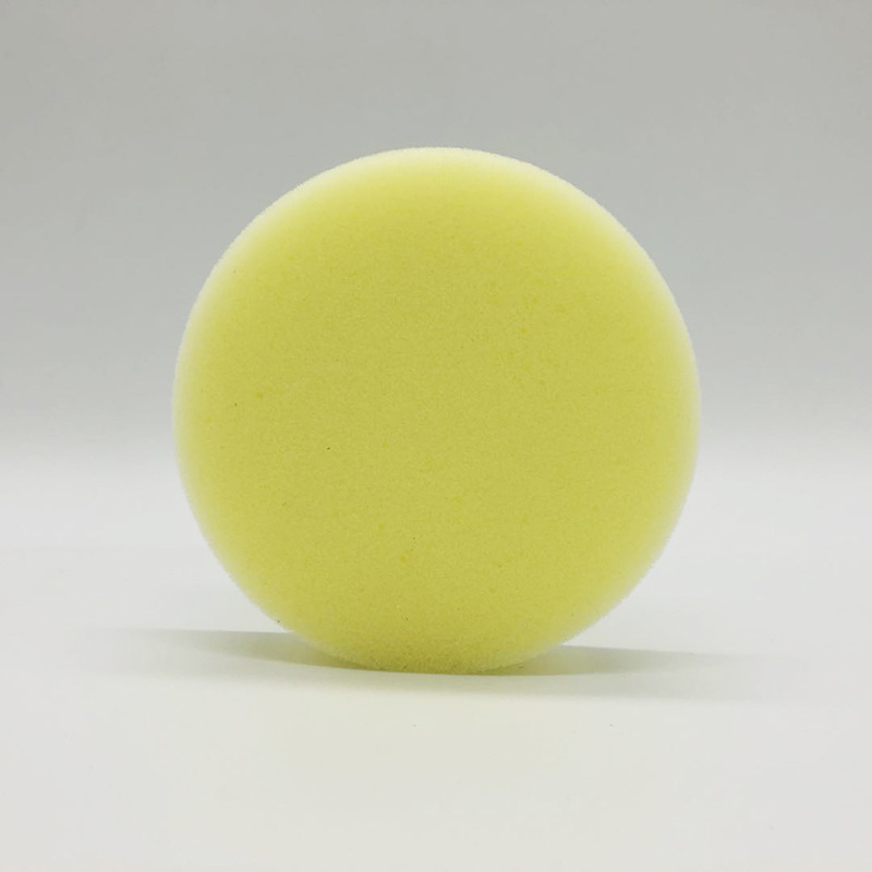 Factory Wholesale round Beige Household Appliances Cleaning Sponge Elastic Car Waxing round Sponge