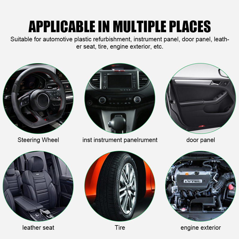 Car Renovation Plastic Parts Crystal Plating Dashboard Wax Maintenance Polishing Maintenance Restore White Plastic Parts Renovation Agent
